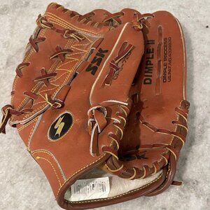 SSK Dimple II 13" Baseball Softball Glove Left Hand Leather Outfield Mitt Pro